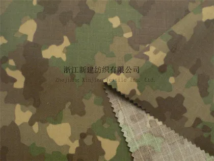 Waterproof Nylon Cordura Camouflage Pu Coated Fabric