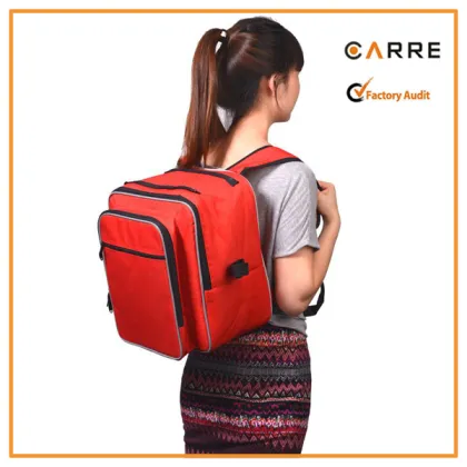 portable backpack fishing cooler bag with folding chair