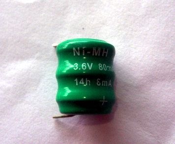 3.6V Ni-CD, Ni-MH Button Cell Battery