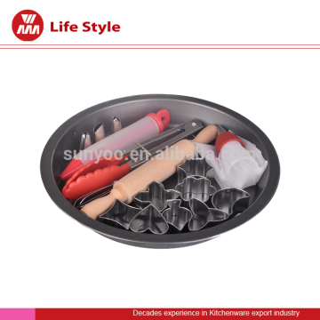 13 pcs cake, cookies, bread mould stainless steel bakeware with varies sharps/flour stick/eggbeater