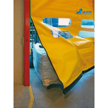 High speed self-recovery zipper door