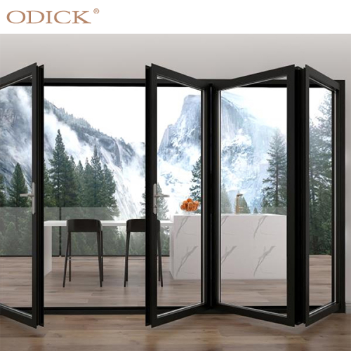 Custom aluminum folding doors double folding patio doors