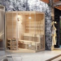 Sauna tradizionale di legno interno