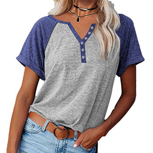 Tops d'été décontractés pour femmes vneck tees