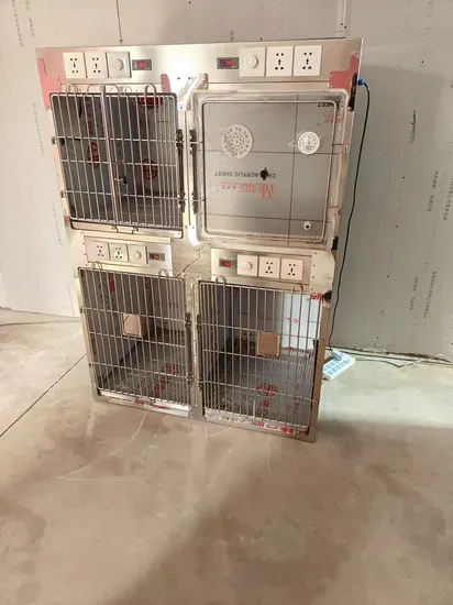 Veterinary-Grade Oxygen Cage Designed for Surgical Support