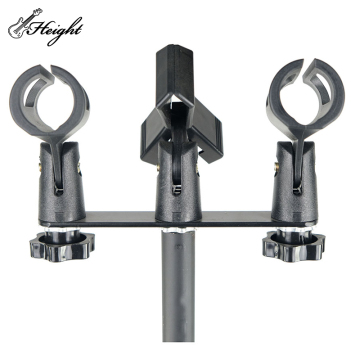 Studio Microphone Stand: Adjustable Podcaster Kit for 2 Microphones