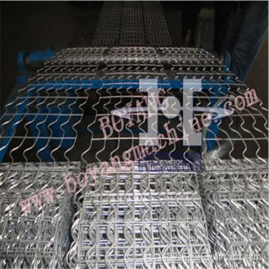 Marine pipeline V bend welded reinforced mesh
