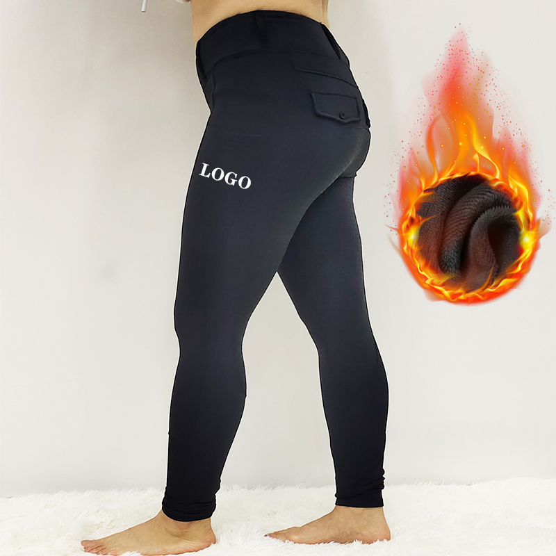 Leggings ecuestres de silicona de montaña personalizada Leggings ecuestres