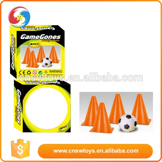 Children mniature sports set plastic football player toy with barricade