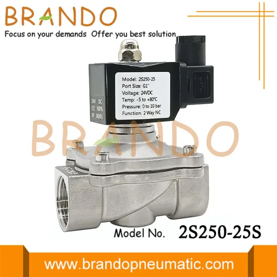 1'' 2S250-25 Stainless Steel Water Solenoid Valve 24V