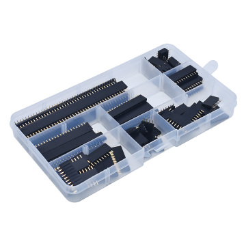 155pcs/Box 2.54mm Single Row Pin Socket Female Header Connectors 2-40Pins PCB Kit