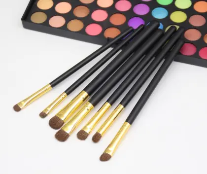 makeup brush set silver handl eye makeup brushes