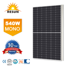 Painel solar mono perc de 540 W com linha de produção