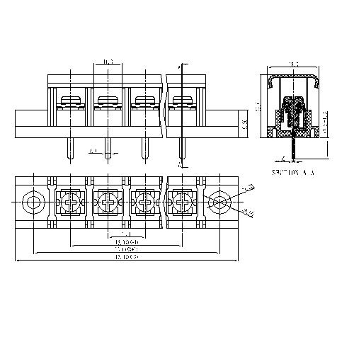 AT878-13.0XXX-CM Barrier Terminal Block Pitch13.0mm 