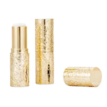 Gold Color Luxury Empty Plastic Lipstick Tube