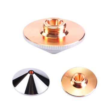 2022 Popular Laser Nozzles in Single and Double Red Copper Material D28 D32 for Laser Cutting Machines
