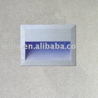 Aluminium recessed LED wall light