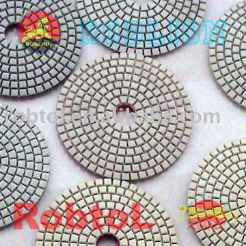 Spiral teeth diamond polishing pads for fast polishing stone----STFQ