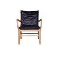 Moderner OW149 Colonial Leder Lounge Stuhl