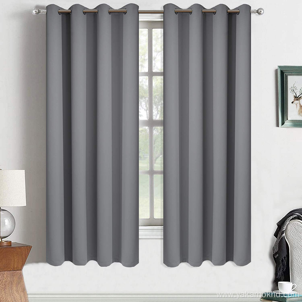Grey Blackout Curtains 72 Inch Long