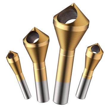 Royal Sino Single End Round Shank HSS Countersink Bor Bit Diatur untuk Baja