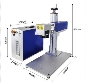 Portable Split Type Fiber Laser Marking Machine for Rings (30W/50W/100W)