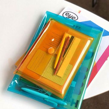 حقيبة حامل ملف PVC A5 الشفافة - حقيبة تخزين بلاستيكية مخصصة