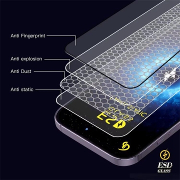 ESD Harga Pabrik Pelindung Layar Kaca Tempered untuk iPhone 16/15/14/13/12/11 Pro Max