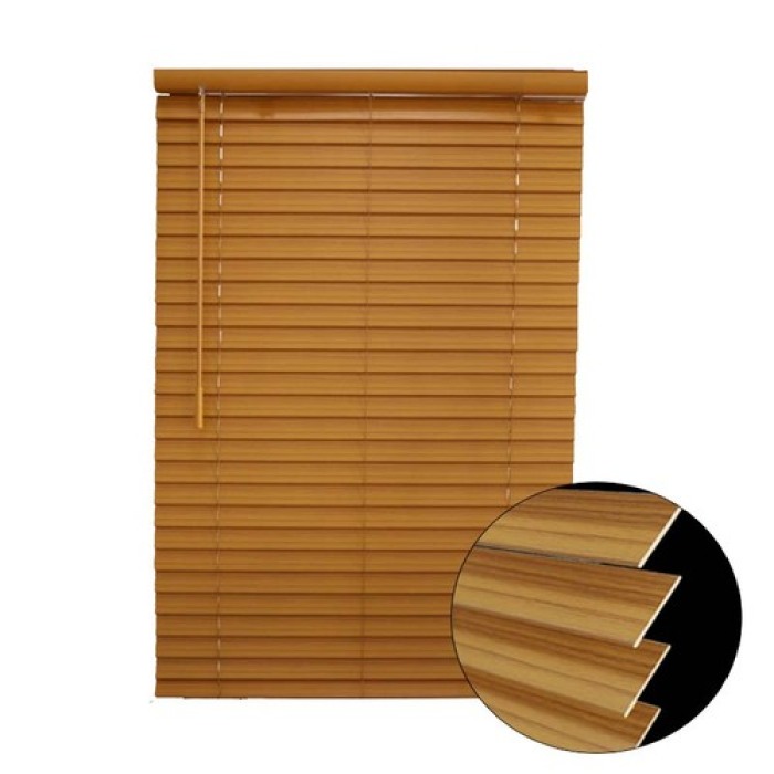 50 mm -es Slats PVC vezeték nélküli műfa redőnyök