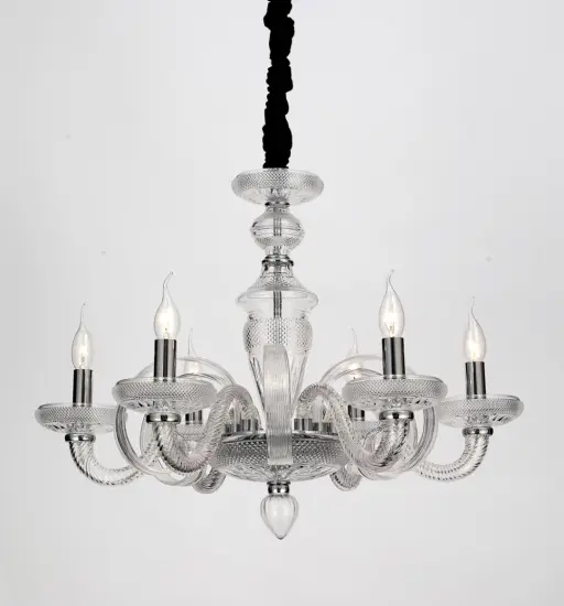 Modern Minimalist Living Room Indoor Design Chandelier