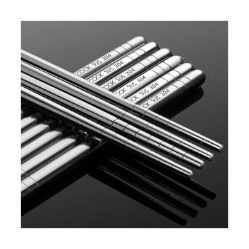 Maxcook 304 Stainless Steel Chopsticks - 10 Pairs Chinese Lunar New Year Set