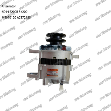 6D14 E200B SK200 Alternator 24V 35A - Mitsubishi Engine Part