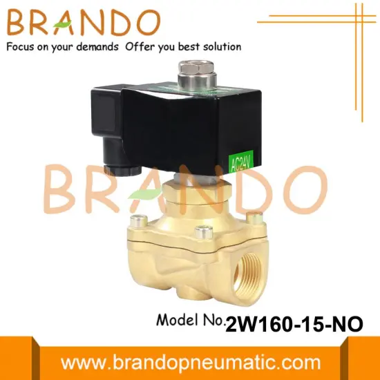 1/2'' Water Brass Solenoid Valve Normally Open 24V