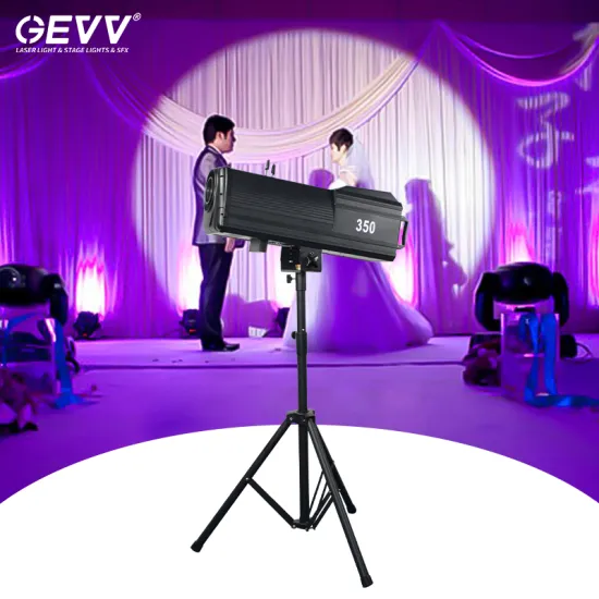 GEVV Wedding Stage Equipment LED Auto 17R 350W Follow Spot Light