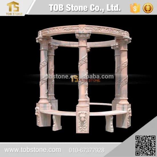 Lady Statue marble stone gazebo , Outdoor gazebo