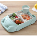 Eco-friendly bamboo fiber baby tableware