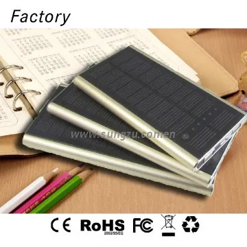 8000mAh Solar Backup Battery Charger Power Bank for Smartphones