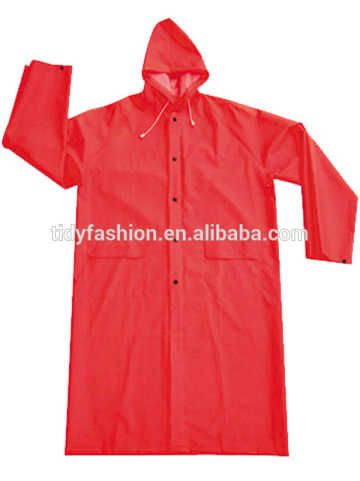 Hooded Plastic PVC Waterproof Rain Coat Brand Name