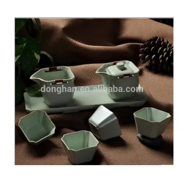 2015 new item special color matte ceramic tea set