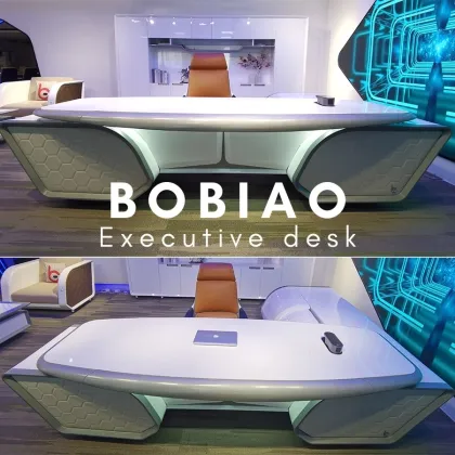 Fly Series Glossy White office desk