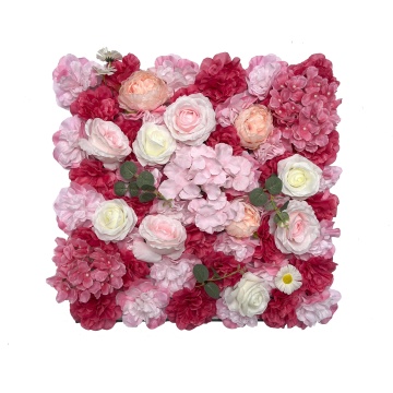 Linwoo OEM Bajo precio telón de fondo de pared de flores artificiales para bodas