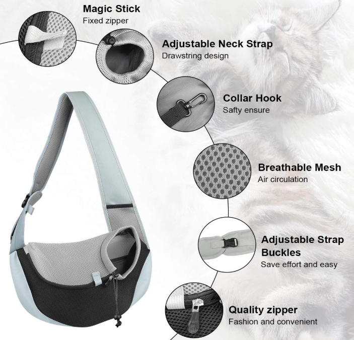 Breathable Mesh Travelling Pet Sling