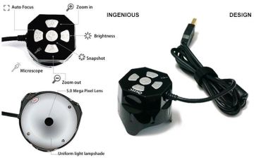 10x / 20x Hd720p Handheld Mini Digital Microscope With Automatic White Balance