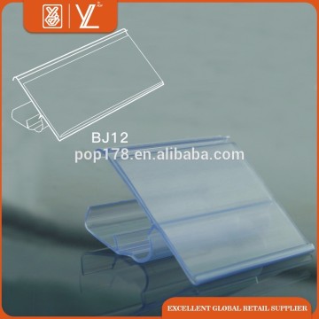 supermarket plastic shelf edge data strip price label holder