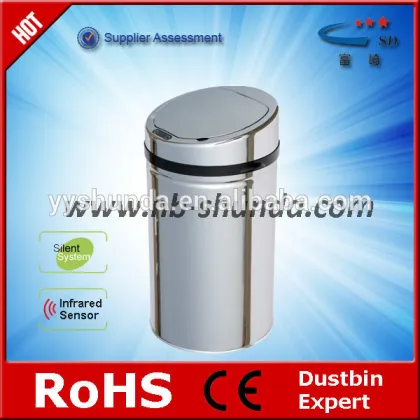 Household Office Hotel s/s sensor trash can red