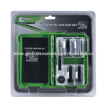 6-piece Bi-metal Hole Saw Set, Unique Design Case