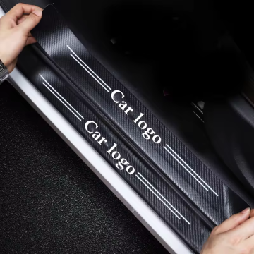 Carbon Fiber Door Thresholds for M1-M6 and X1-X6 Series Cars with Leather