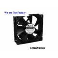 Gorąca sprzedaż korona AGD08025 DC Axial Cooling Fan