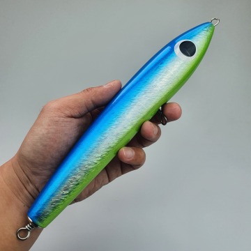GT Pencil 24cm 140g Wooden Stickbait for Offshore Tuna Fishing