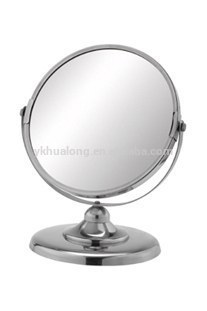 Hotel bathroom stainless steel table magnifying mirror